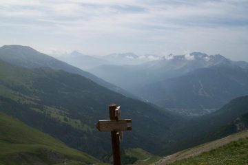Vista dal bivio sulla conca di Bardonecchia. 