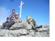 La cordata in vetta..
