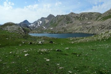 arrivando al primo dei Lacs des Hommes (7-8-2013)