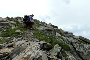 sull'ampio crestone finale (7-8-2013)