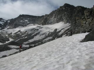 Ormai prossimi al canale che porta al Colle della Crubià