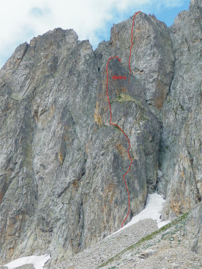 tour des choucas, tracciato della via