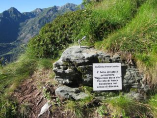 cartello a fine ferrata