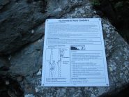 cartello alla partenza della ferrata