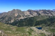 Panorama dalla cima verso i laghi di Sant'Anna, Maladecia, Testa Gias dei Laghi, Aver Lombarda....
