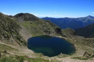 Lago del Lausfer soprano visto dal canalone