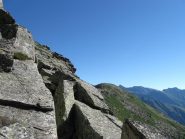la testa di deserta salendo alla Pelousa