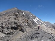 la cresta percorsa in discesa