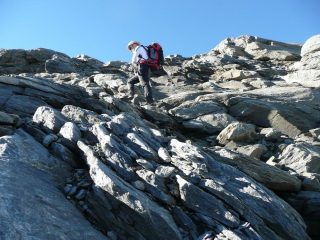 Prima di arrivare al ghiacciaio, rocce montonate 