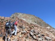 verso la vetta dopo il camino