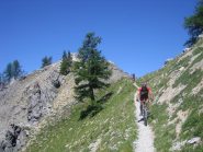 la discesa dal colletto 