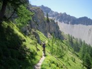 verso la conca sopra la Comba della Gorgia