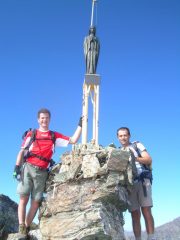 In punta con Cristiano.