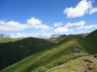 In cresta verso il Sas d'Adam