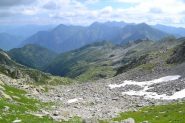 al centro della foto il laghetto da tenere come riferimento per la discesa