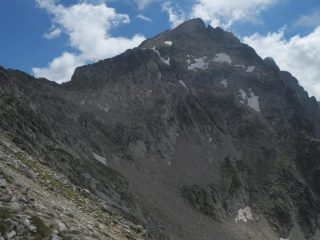 La Testa del Claus vista da poco oltre la Bassa della Lausa