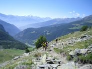 in salita verso il colle Cornet...