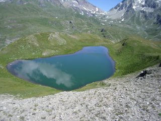 il lago Cornet dalla punta omonima...