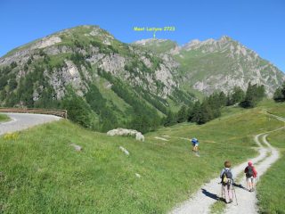 Il Mont Laityre visto dal tornante 1861