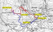 mappa dell'itinerario