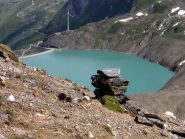 Lago del Gries dalla via di salita