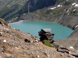Lago del Gries dalla via di salita