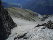 sentiero e sfasciumi di salita...