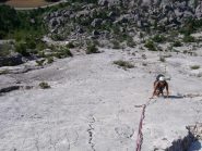 scalata di aderenza a Le Claps