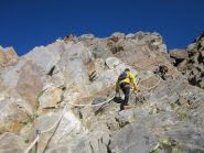 in salita verso rifugio Gnifetti
