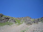 l'arrivo dell'elicottero del soccorso alpino....