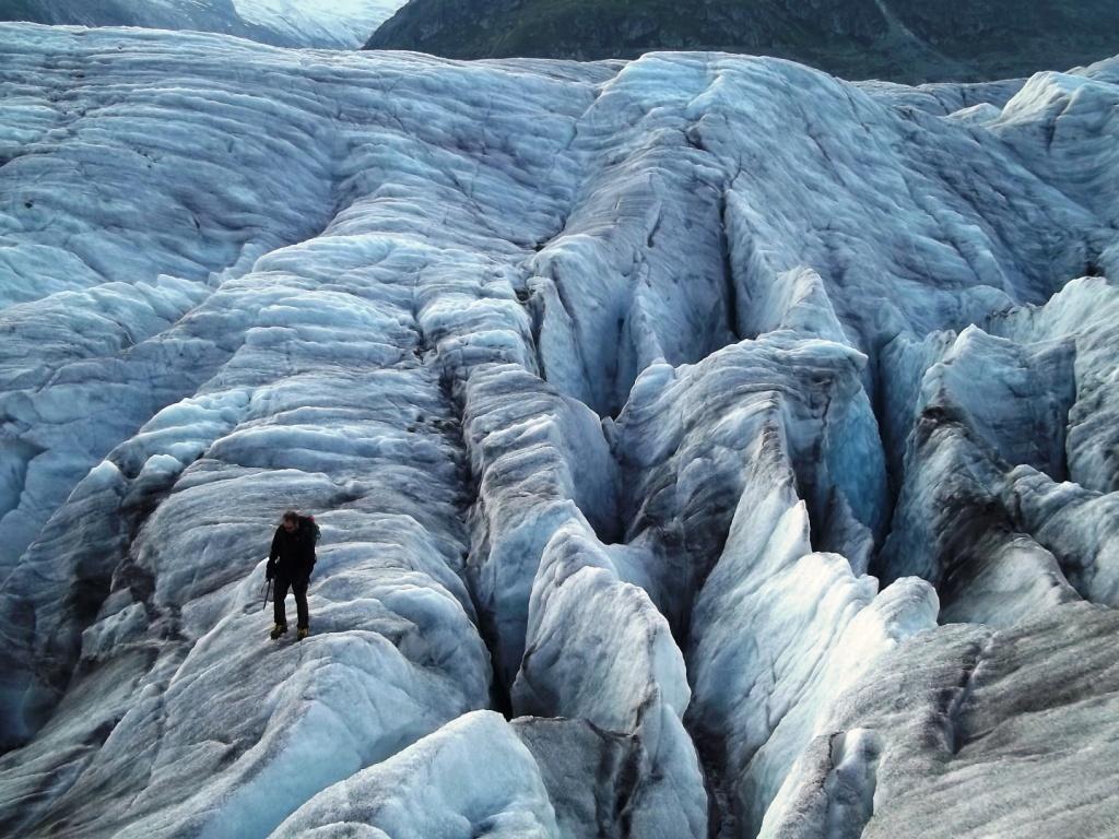 parte bassa e comoda del ghiacciaio iniziale