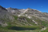 Dal colle del Frejus il laghetto da cui parte sulla destra il sentiero