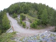 Ultimo tornante sotto al mont Agnellino