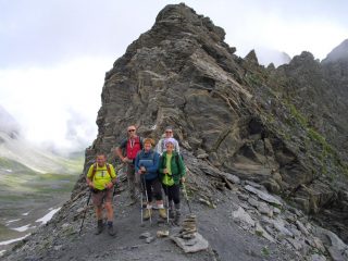 foto di gruppo al colle Des Ceingles....