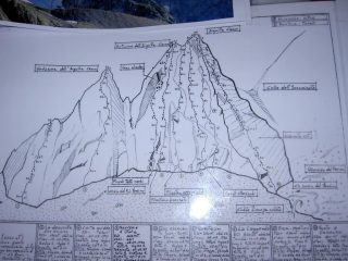 lo schizzo di Motto visibile al Monzino