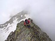 la cresta N/E verso la Bocchetta