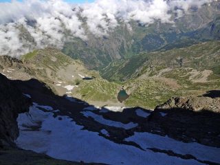 il fondo valle dalla parete