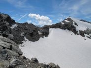 La Becca Bianca vista dalla cresta per il Paramont