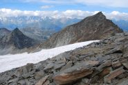 Testa di Paramont, Col de Uselettes e Paramont visti dalla vetta della Becca Bianca