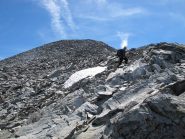 La spalla che precede il pendio finale
