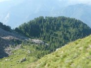 Il truc del Cuculo salendo verso la dorsale