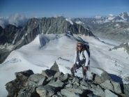 Vetta con vista sulla Becca d'Oren e col de l'Eveque