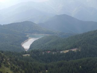 Colla Melosa e Lago di Tenarda dal Grai