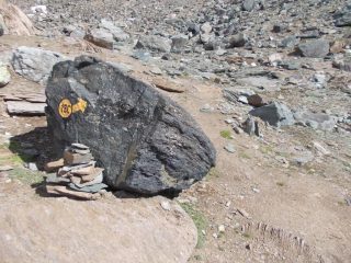punto dove inizia la traccia verso la Nera