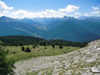 Prima parte della discesa dal Col de la Crèche