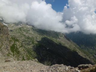 Verso il Daviso (in ombra)