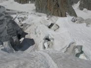 Zona crepacciata sulla traversata Helbronner-Midi