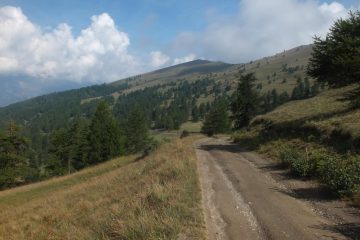 La cima prima di prendere il sentiero dalla strada