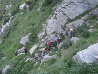 Salendo verso il Colle della Buffa