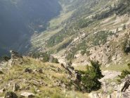 discesa nel vallone della Valletta